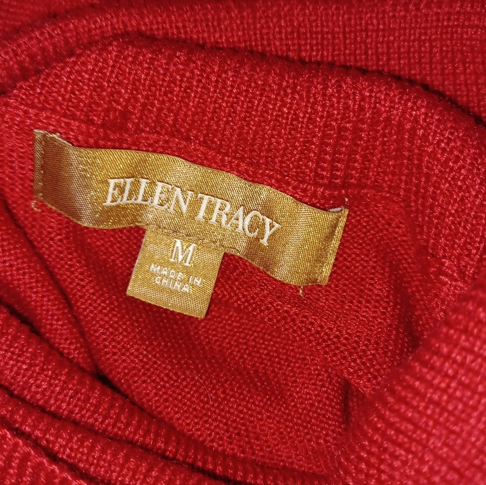 (3/$25) Ellen Tracy Rhinestone Turtleneck Sweater - Picture 5 of 5